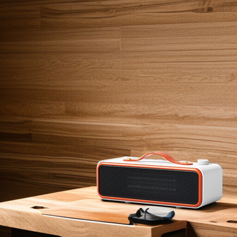 省エネPTCセラミックヒーター搭載 幅広瞬間暖房 室内ヒーター 10秒発熱 最大700W ひっくり返すと自動電源オフ 二段階風量調節 小型家庭用卓上ヒーター 寒い季節の足元ヒーター