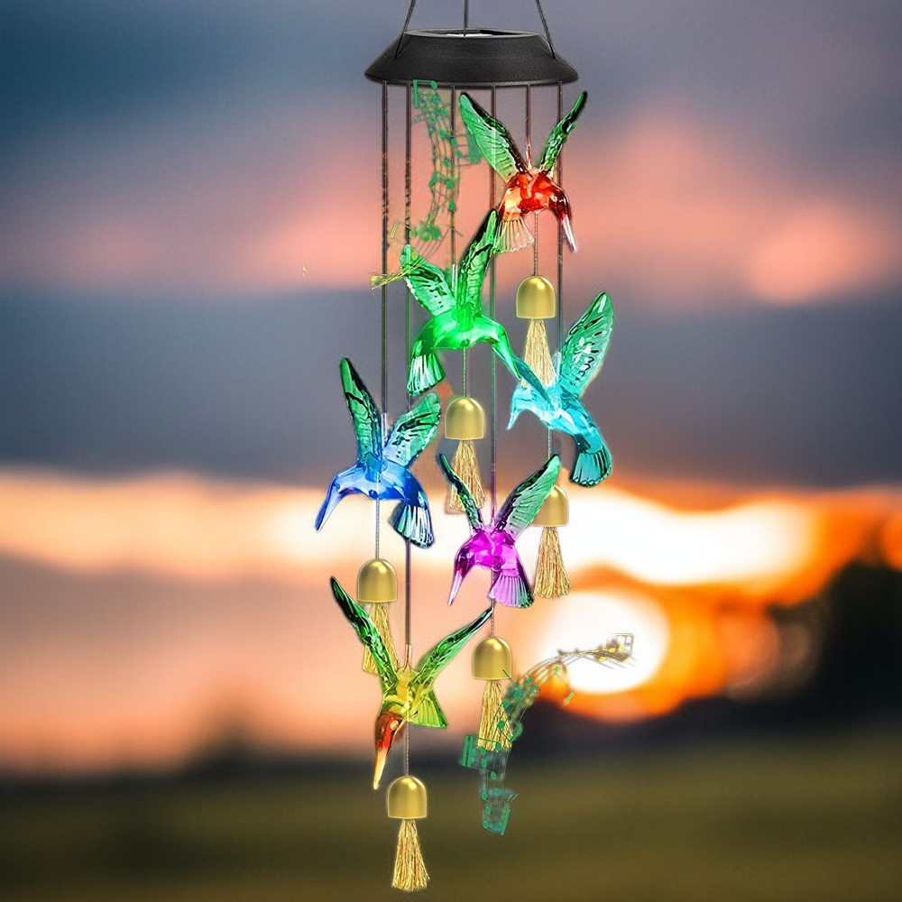 戶外防水風鈴太陽能燈