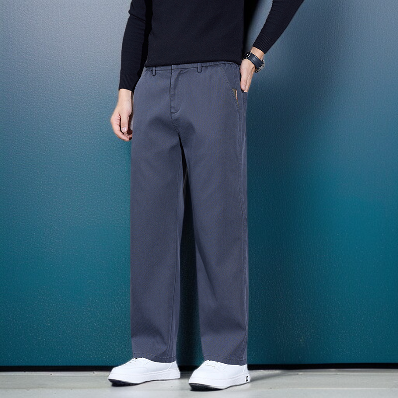 라이트 럭셔리 남성 팬츠 가을 남성 캐주얼 팬츠 와이드 팬츠