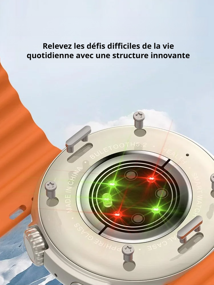 Montre intelligente à écran rond avec détection avancée