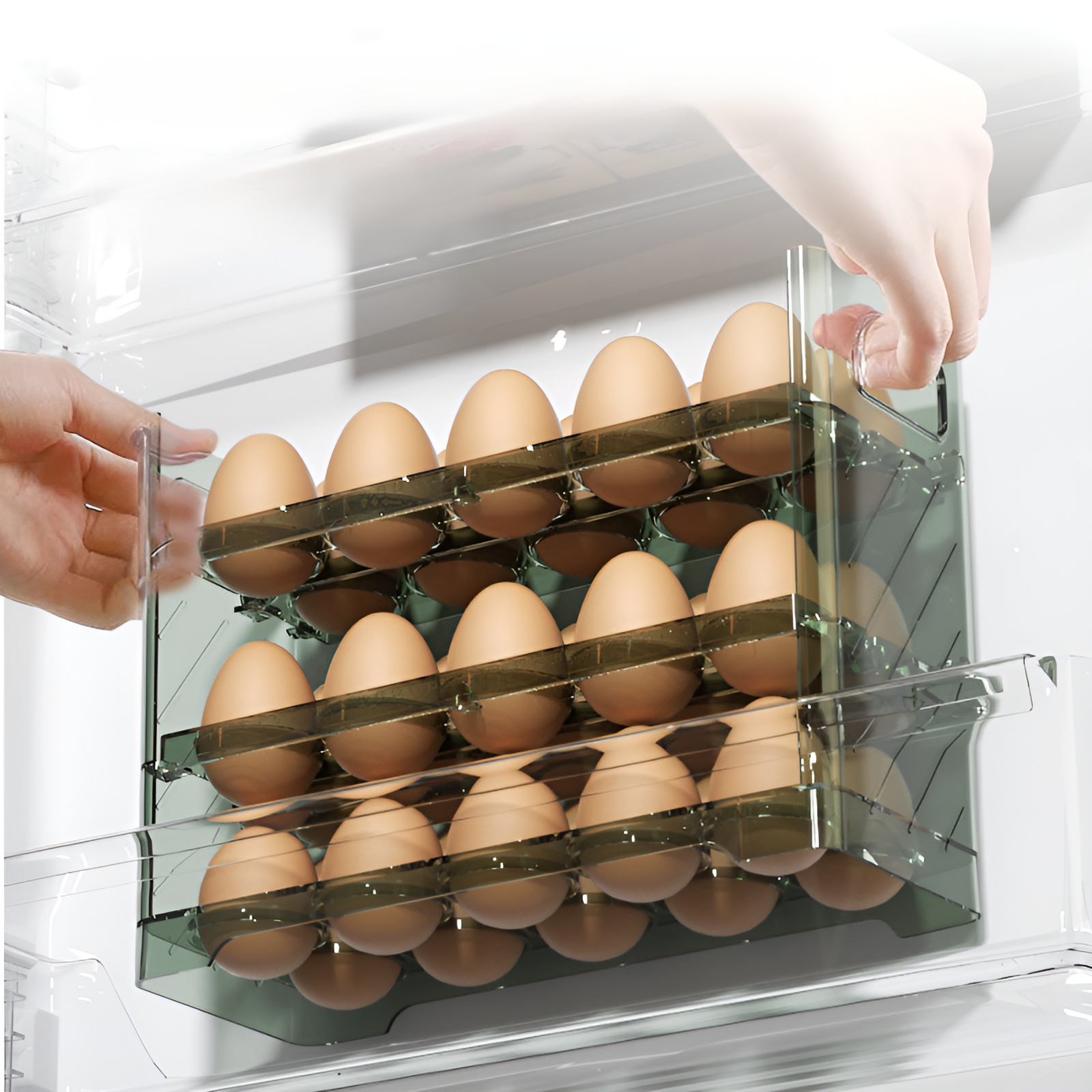 Layered Egg Tray for Fridge