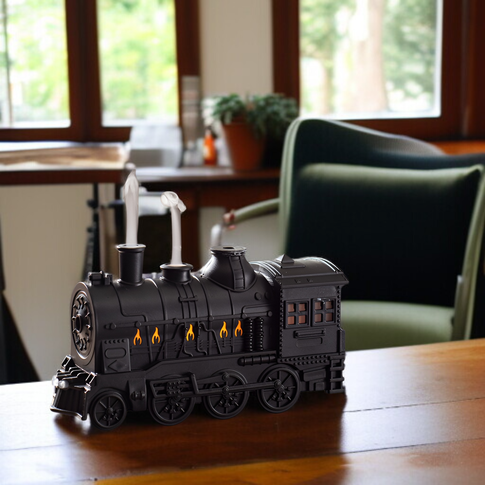 クリエイティブ トレイン スピット サークル 超音波 アロマセラピー マシン 空気加湿器 スピット サークル アロマセラピー ホーム 寝室 クリエイティブ エッセンシャル オイル