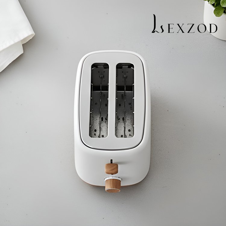 흰색 미니멀리스트 빵 제조기 전체 모습