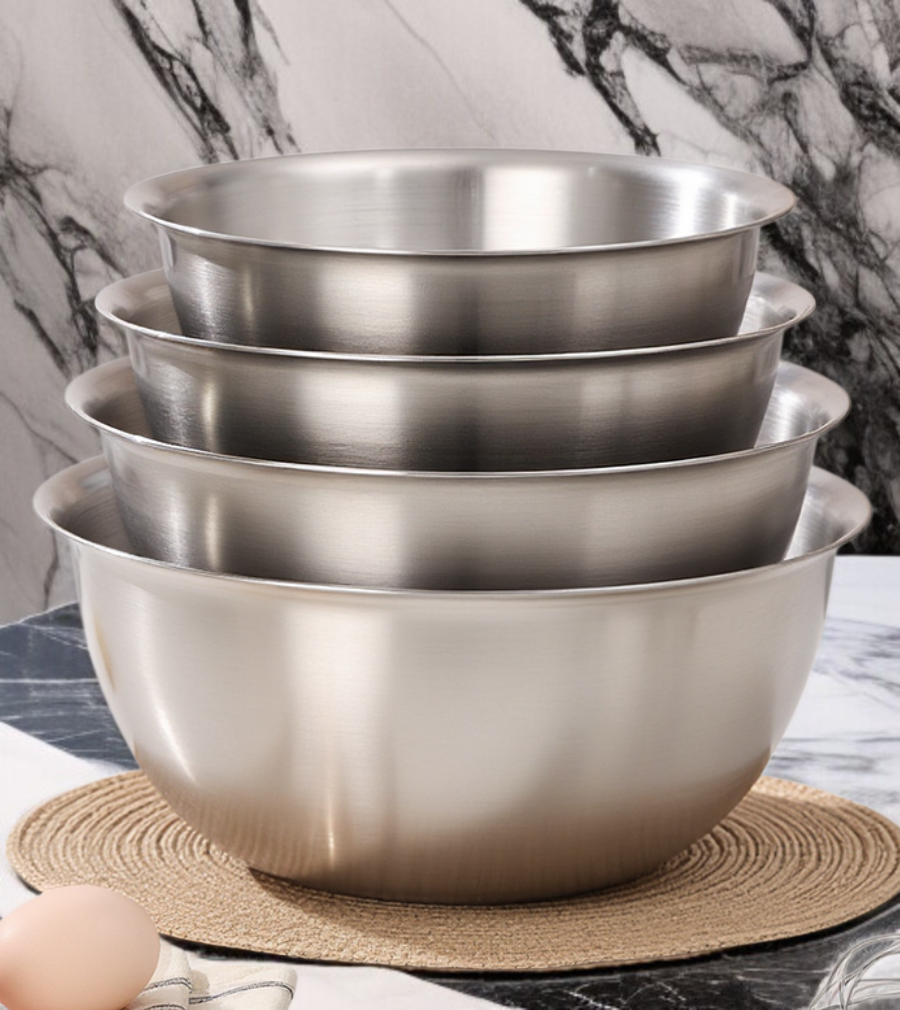 ステンレス製サラダボウルの全体画像