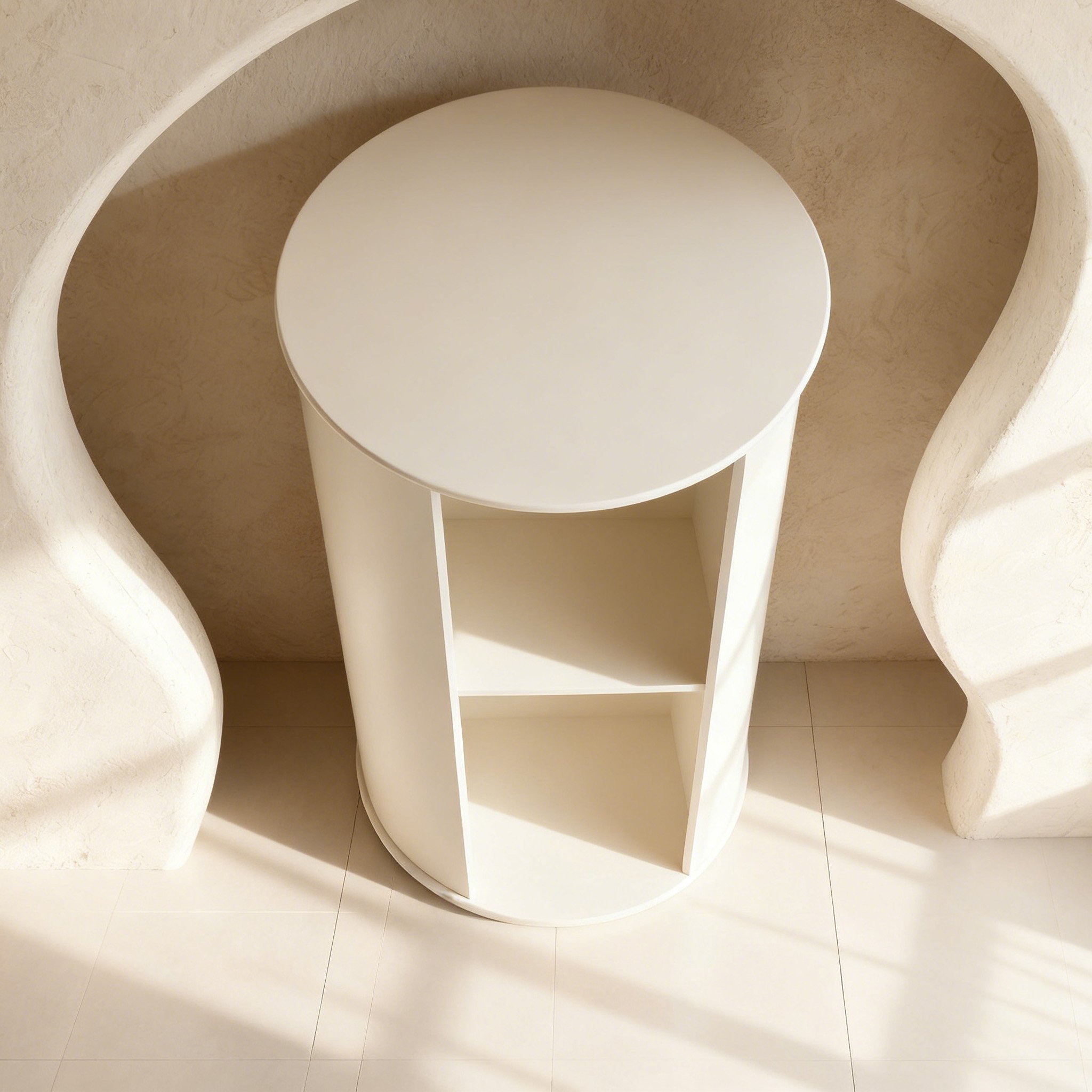 ตู้เสื้อผ้าไม้แบบโค้งทันสมัย