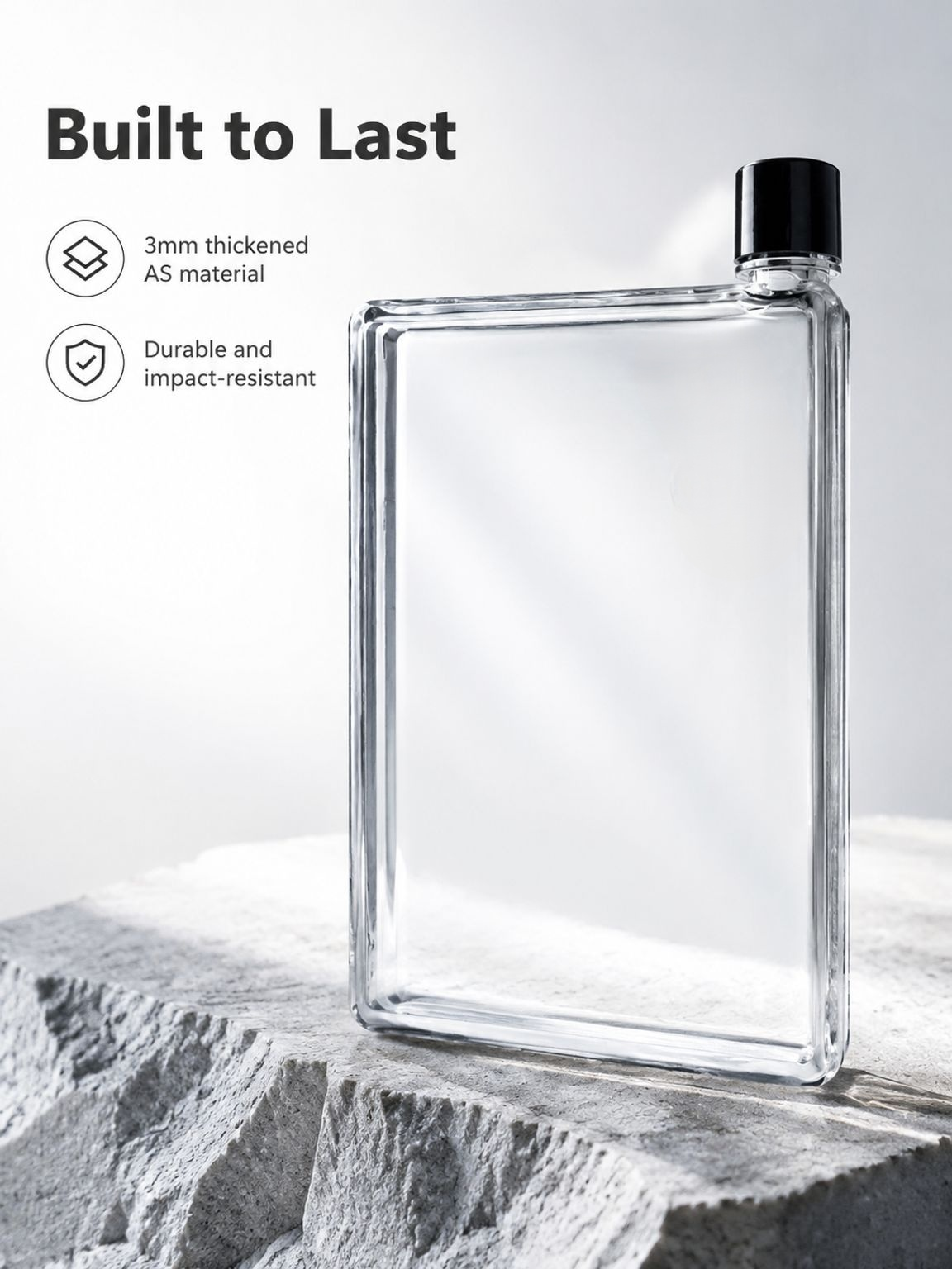 A5 Flat Leakproof Bottle slim portable design for everyday hydration