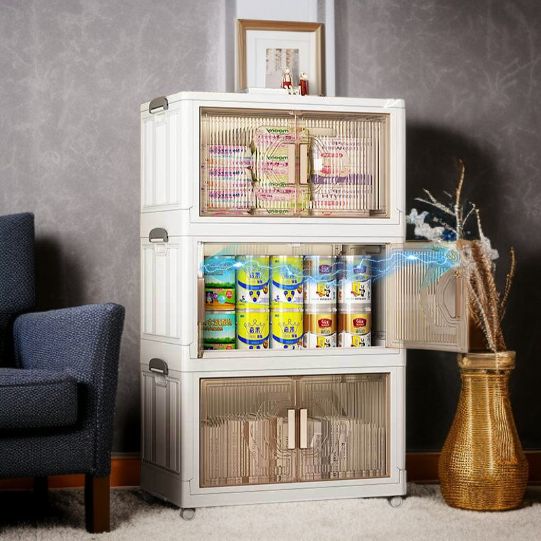 Organizador de plástico con varios niveles para casa