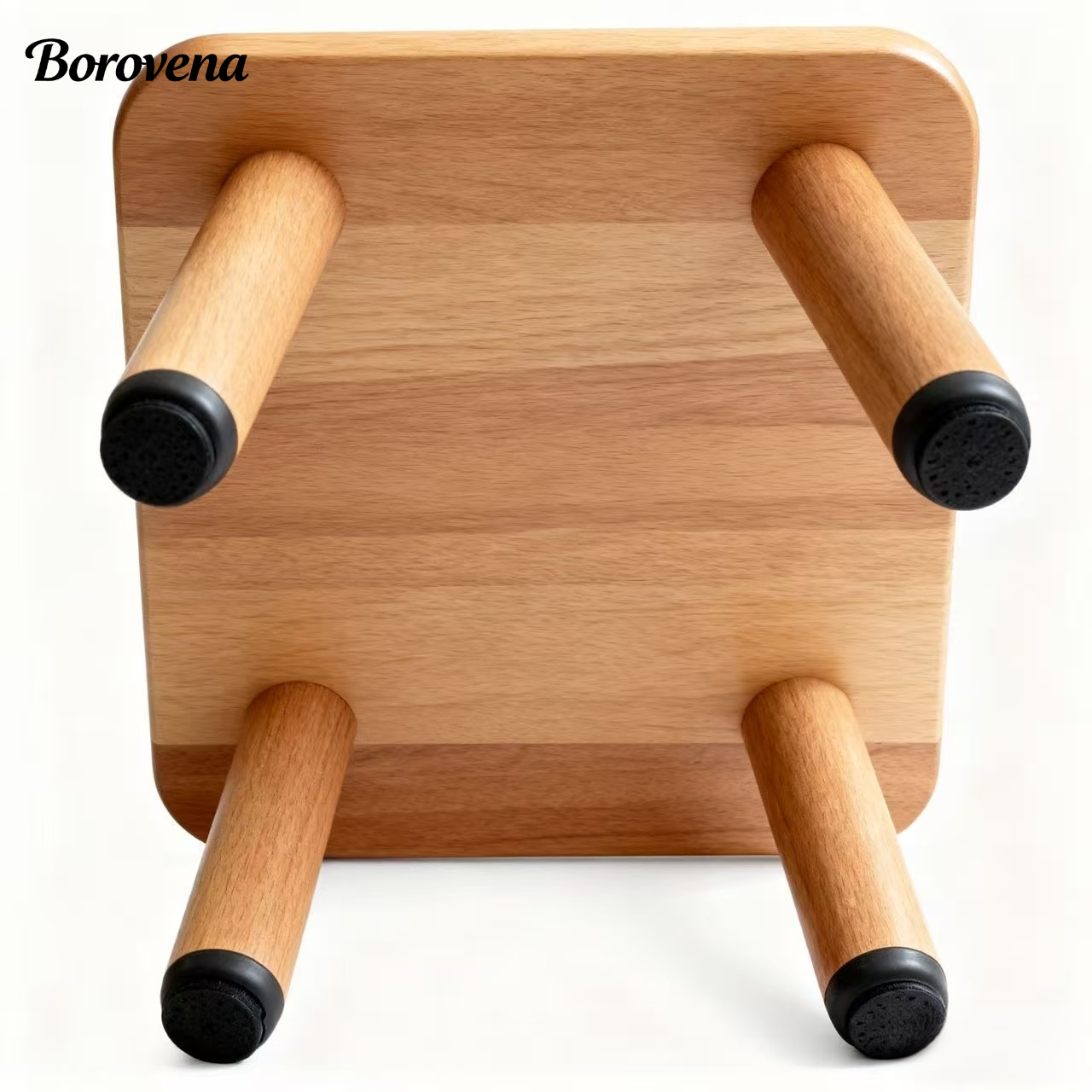 無垢材スツール、モダンミニマリストスタイル、昔ながらのスツール（3個）