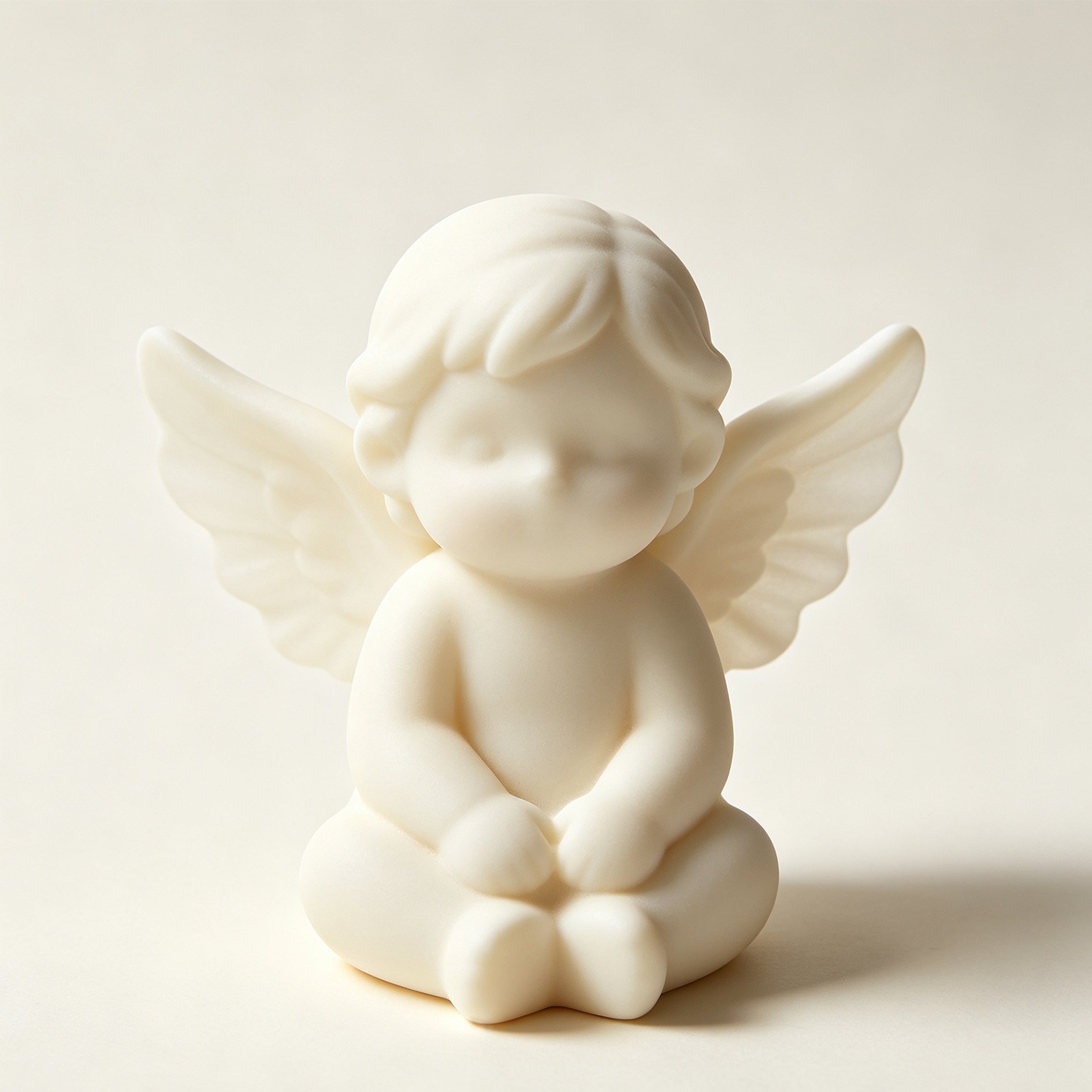 Front view of Cute Angel Ceramic Ornament