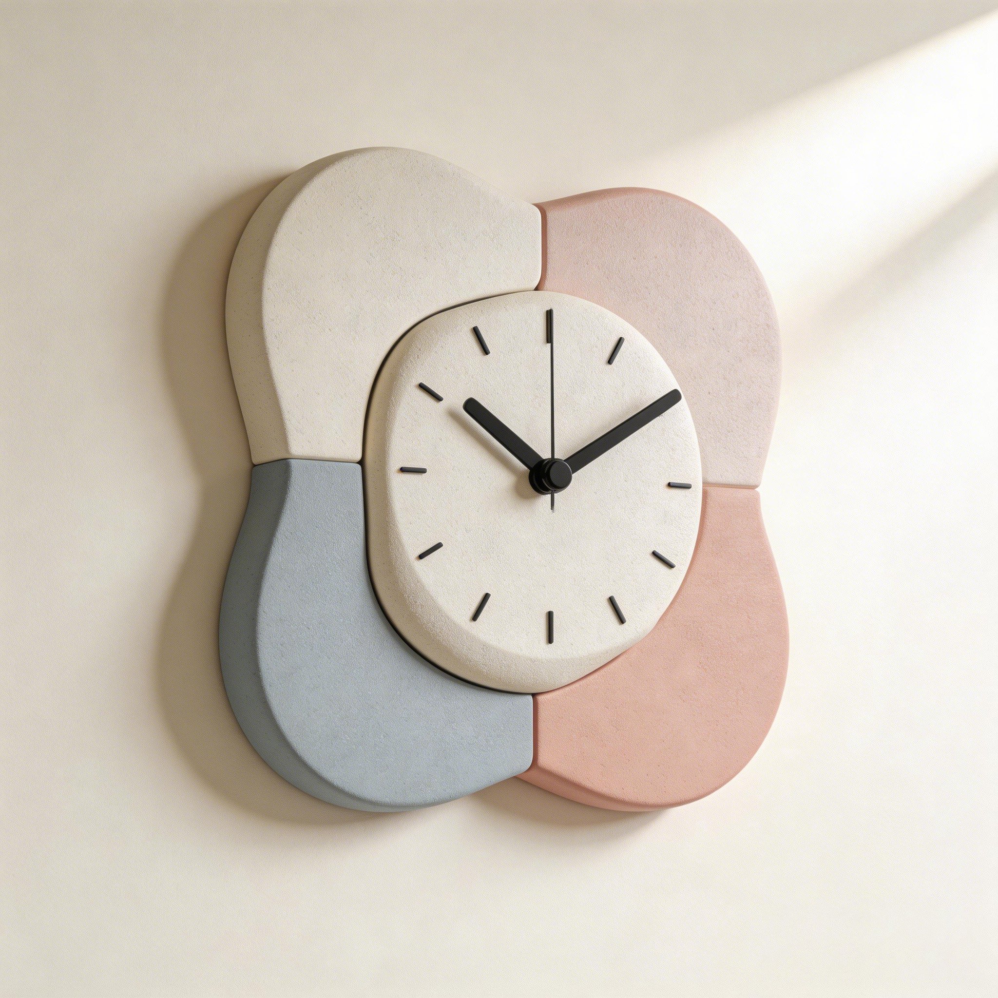 조용한 창의적인 벽시계 전체 이미지