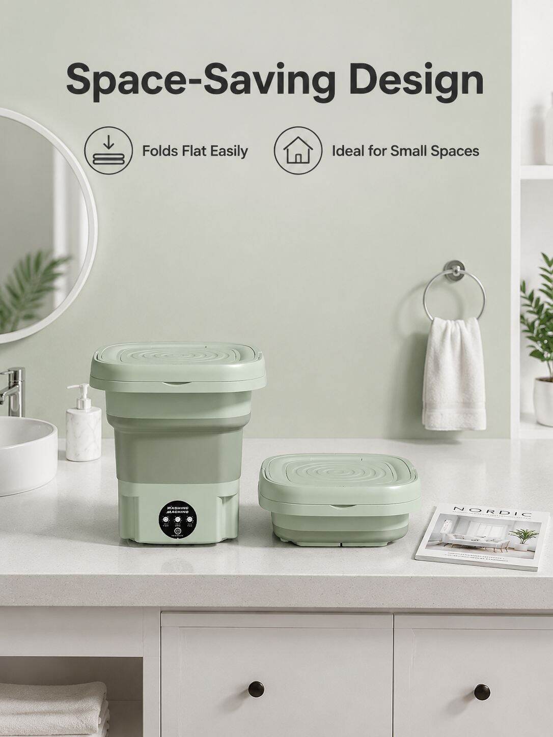 Home Small High-Temperature Sterilization Washing Machine