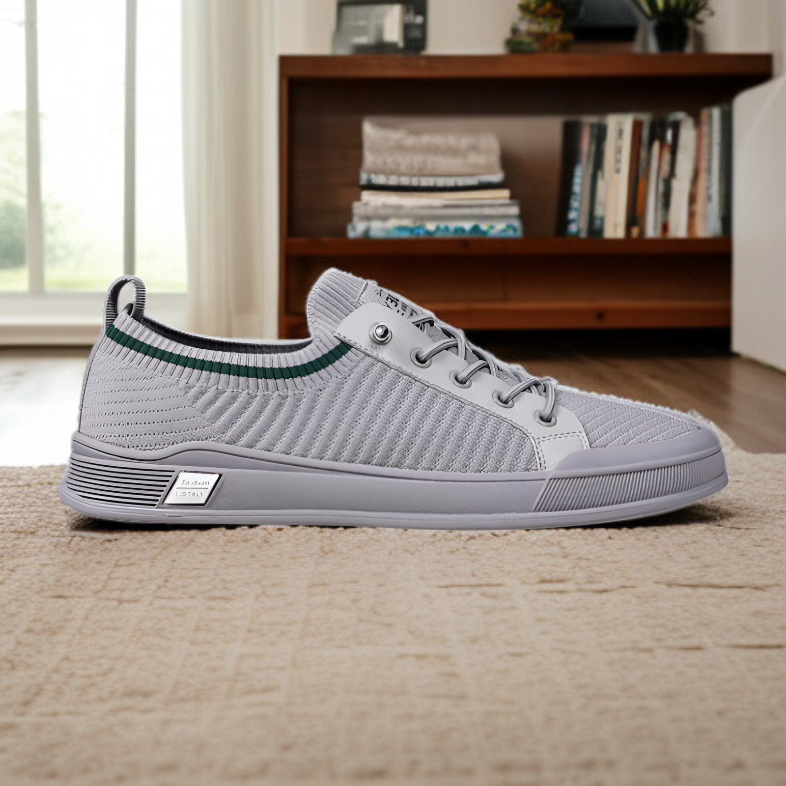 新しいメンズカジュアルシューズ、通気性メッシュスポーツシューズ、薄型スリッポン、万能学生シューズ、メンズシューズ