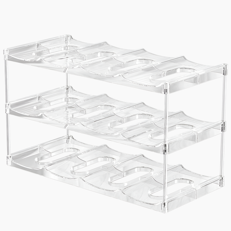 魔法瓶カップラック透明家庭用ウォーターカップ収納ラックリビングルームデスクトップ多層スタッキングカップ収納ラック