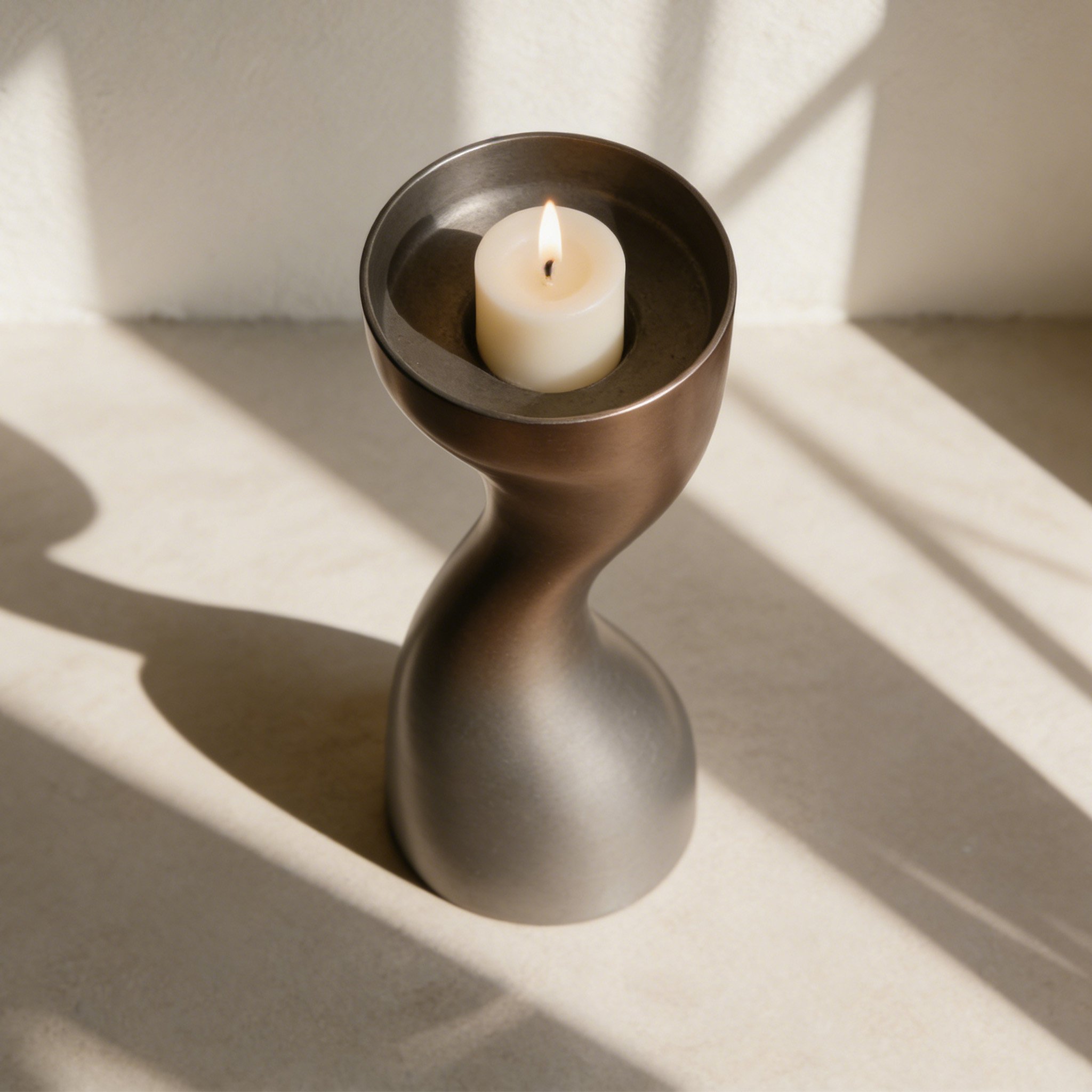 メタルメロディー装飾キャンドルホルダー（3個セット）