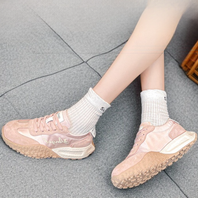 키높이 구두 캐주얼 보드화 실크 화이트 슈즈 여성 빵 아간 슈즈