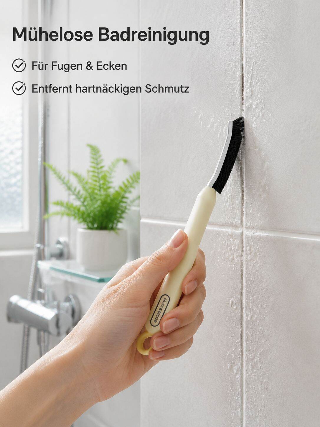 Multifunktionale Spaltbürste mit langem Griff ohne tote Winkel