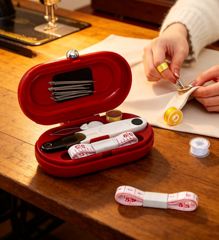 Compact thread organizer with magnetic feature