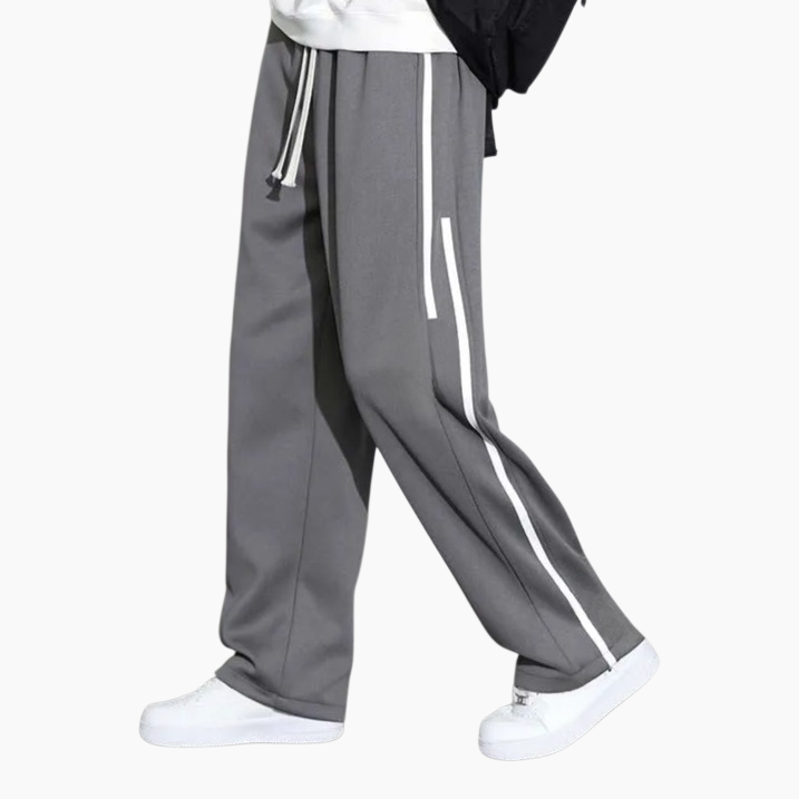 남자 추동 루즈핏 와이드 맨투맨 캐주얼 팬츠