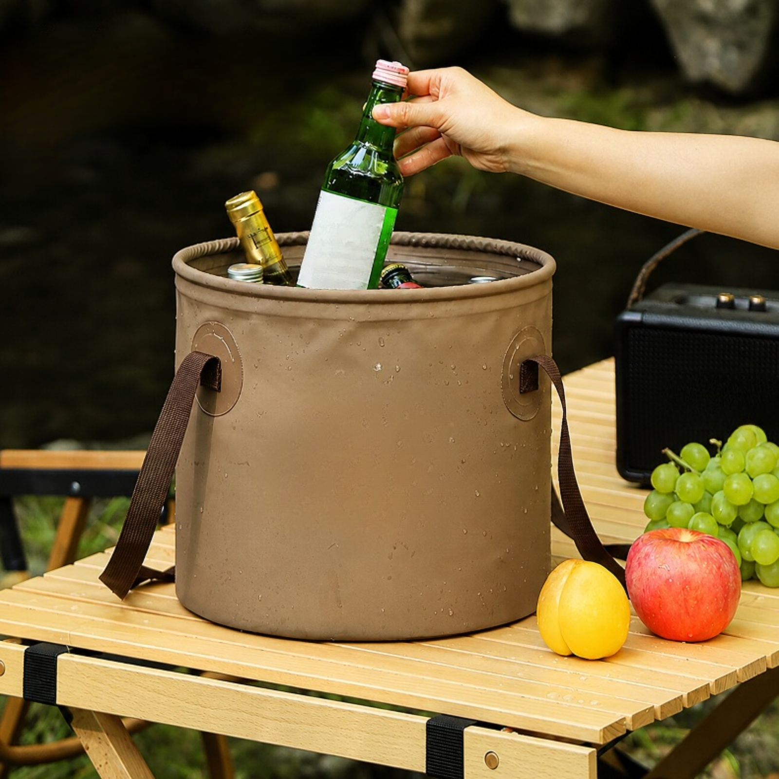 トラベル用携帯折りたたみ式水バケツ 20L 多用途アウトドアバケツ