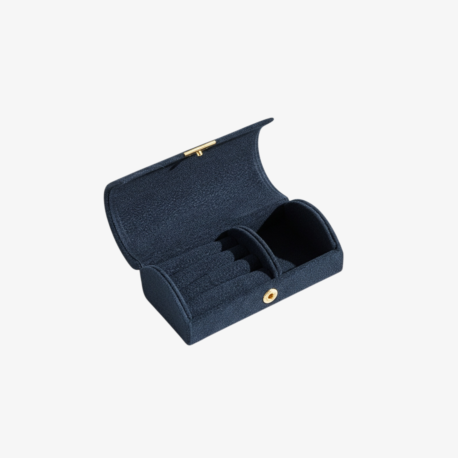 Boîte de rangement pour bijoux en velours ornée de perles