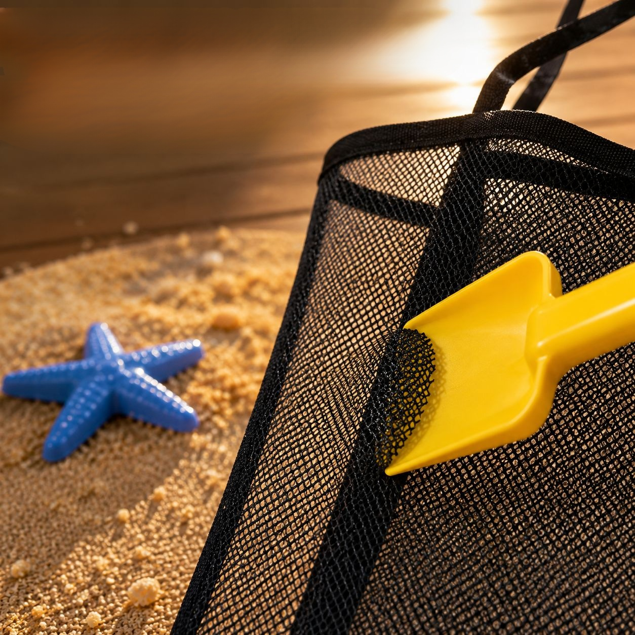 Waterproof Mesh Storage Beach Bag for Outdoor Activities