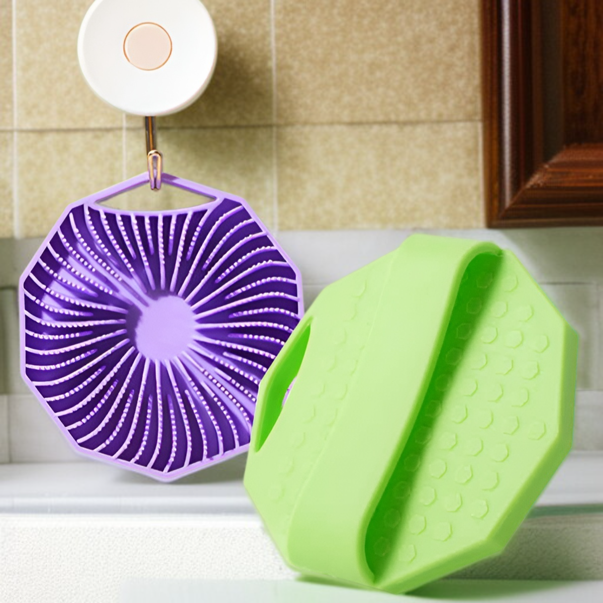 위생적인 실리콘 소재 목욕 브러시