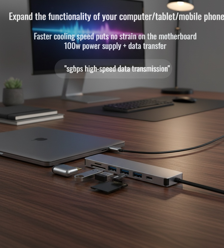 7-in-1 HDMI Multi-Function Docking Hub