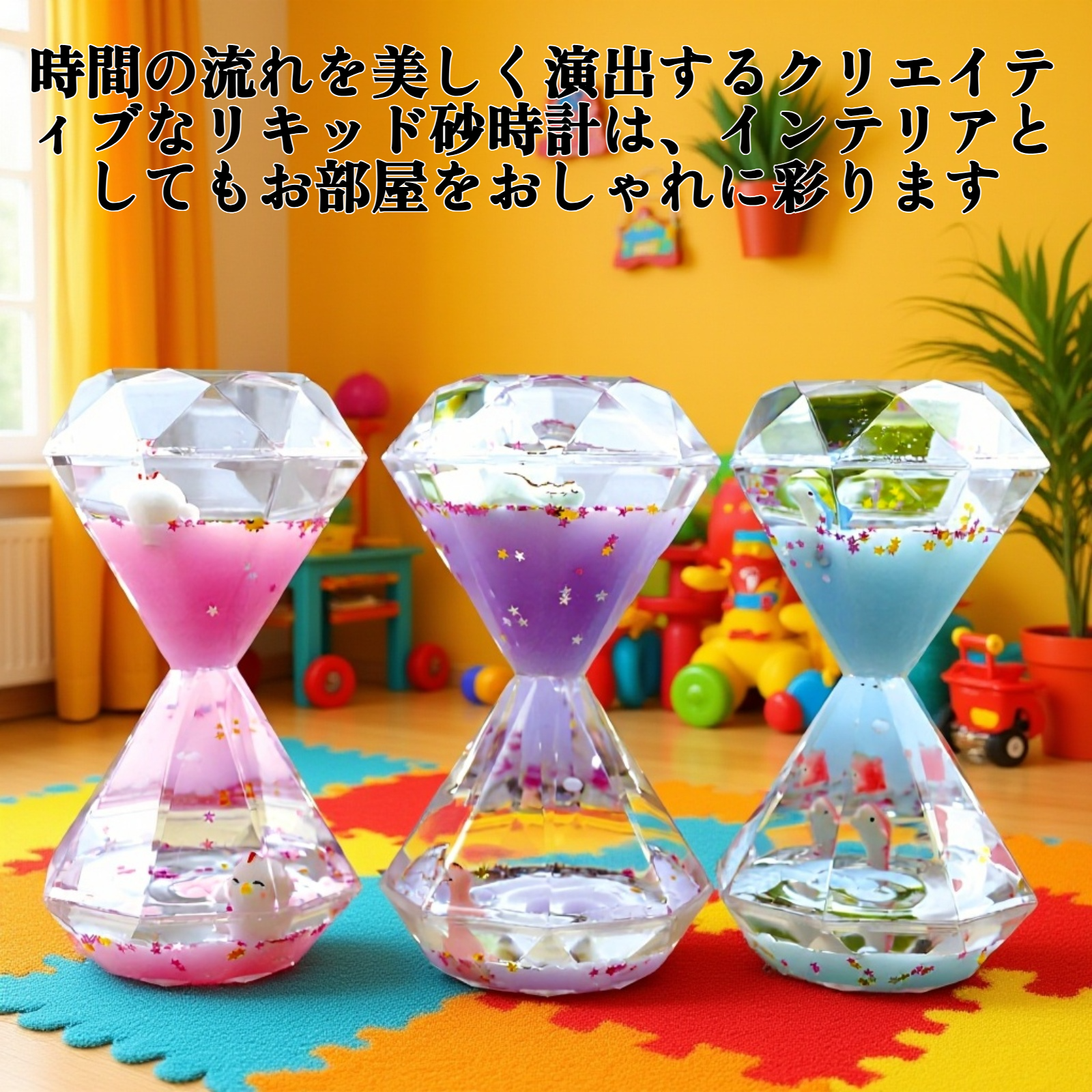 クリエイティブリキッド砂時計