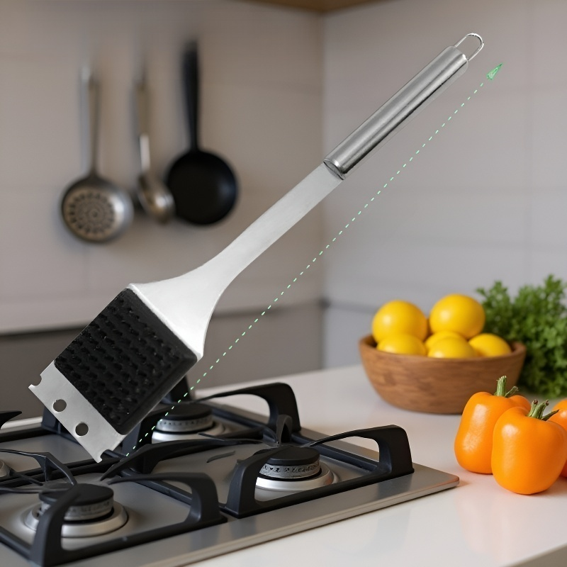 Stainless steel baking utensils and steel spatulas