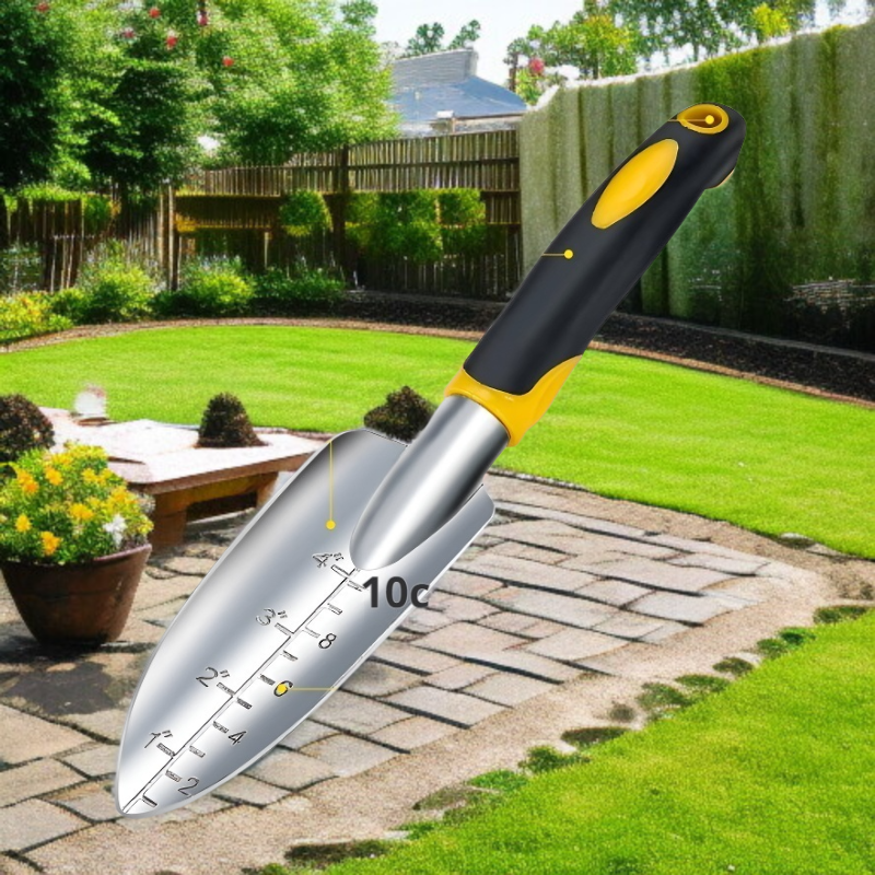 バルコニー鉢植えガーデニングツールアルミ合金植栽シャベル除草緩い土壌花シャベル熊手掘削ツール花栽培に不可欠なガーデニングシャベル