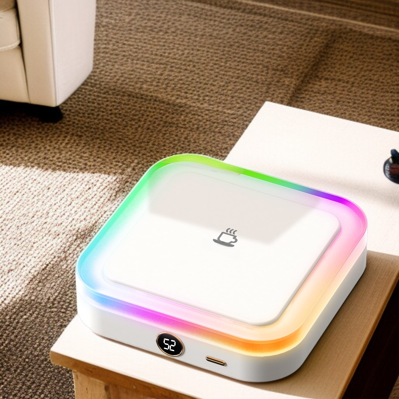 Calentador de tazas multifuncional para varias bebidas, recomendado como regalo de Navidad