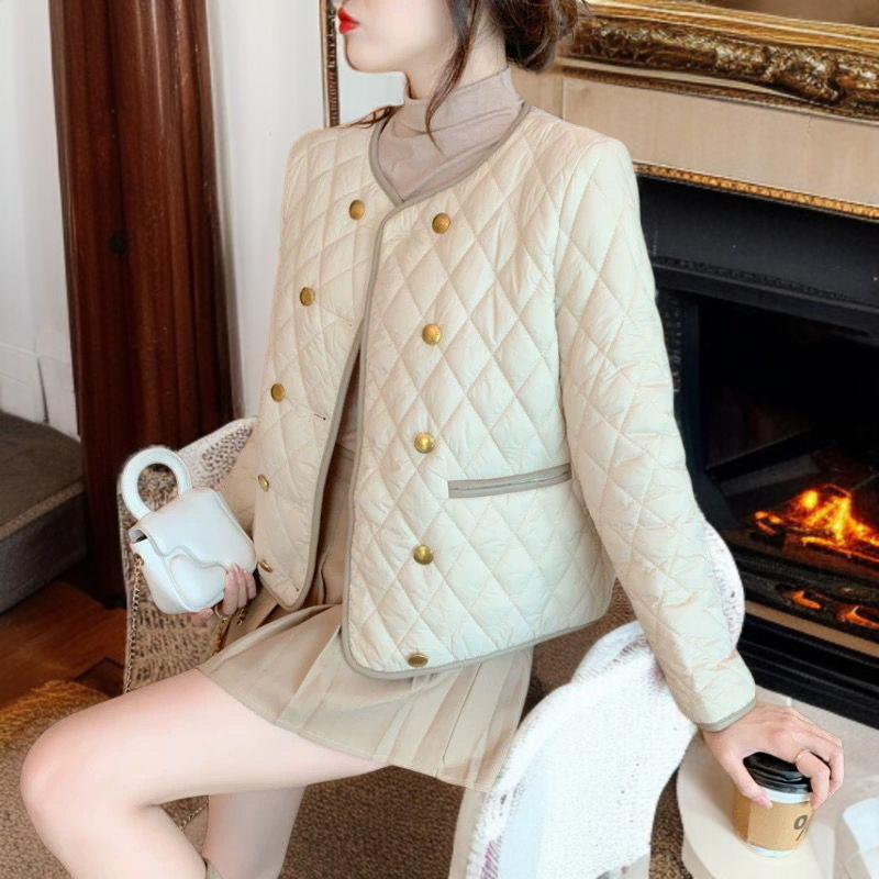 여성 기질 쇼트 패딩 점퍼 라이트 패딩 점퍼