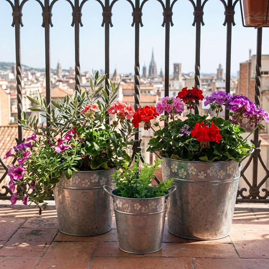 Test de jardí vintage de metall