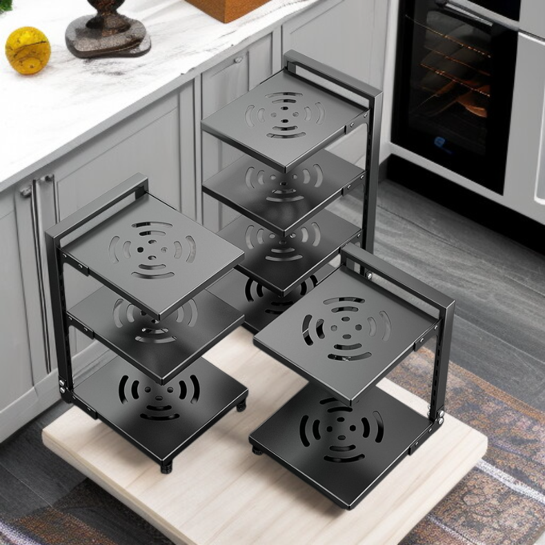 주방 냄비 거치대 선반 수납장