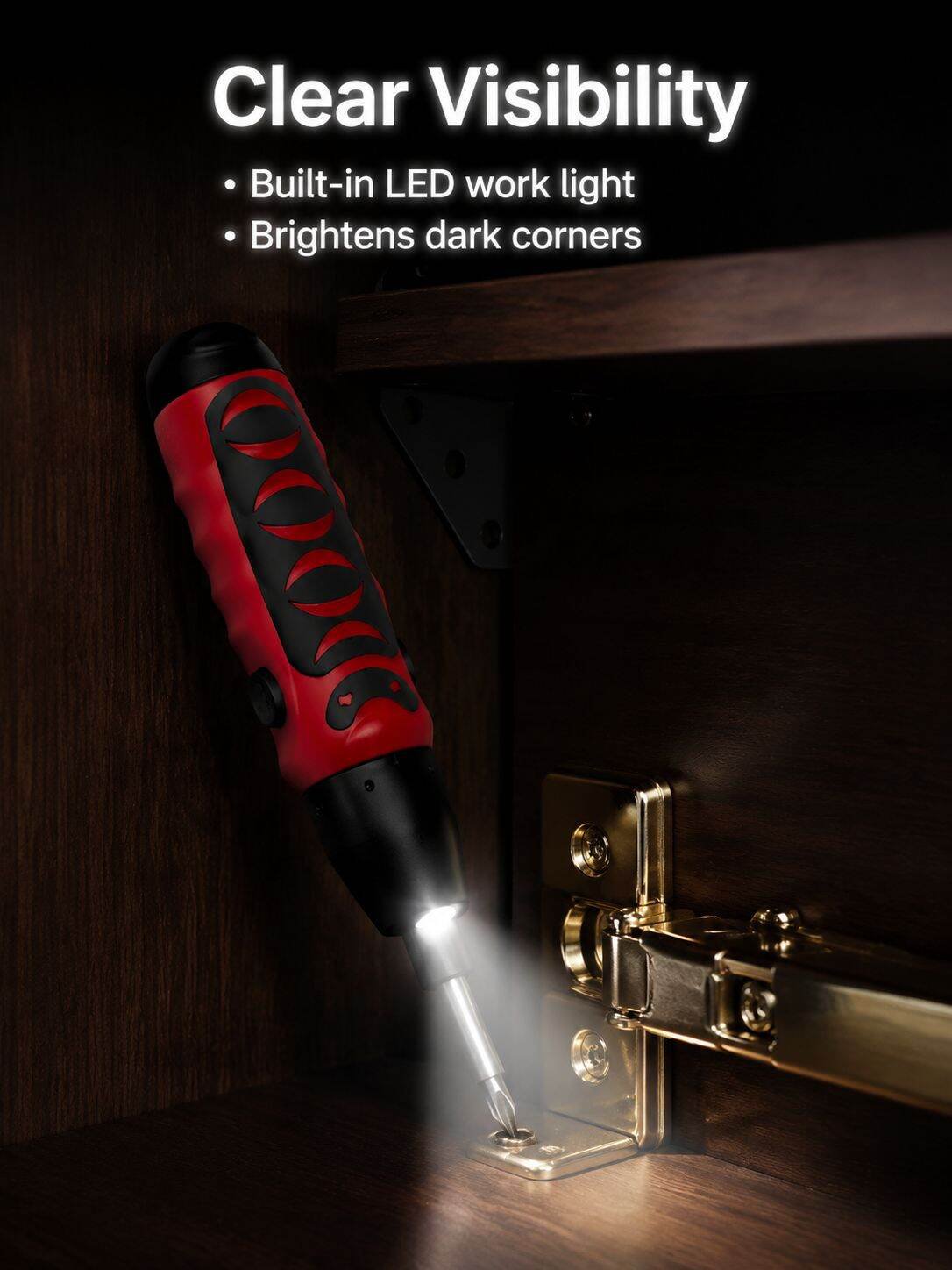 6V Battery Powered Mini Electric Screwdriver Drill for Furniture Assembly