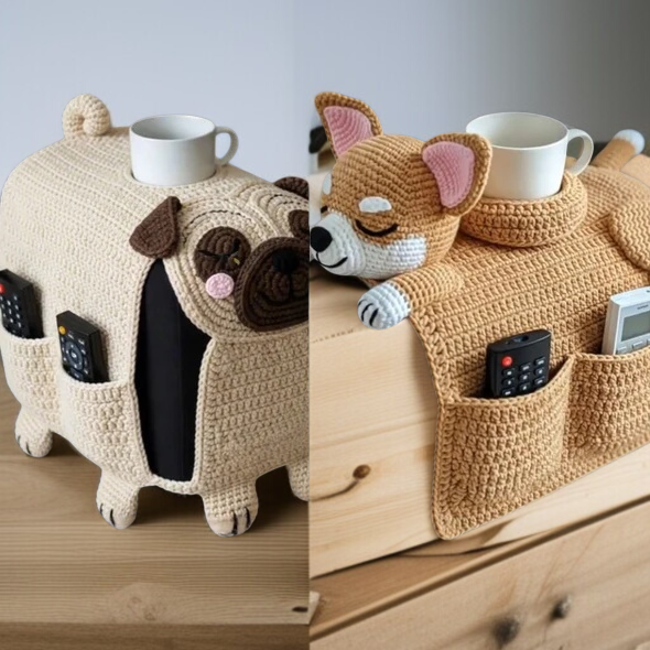 강아지 소파 수납 파우치 다용도 빅 사이즈 핸드메이드 수납 용품