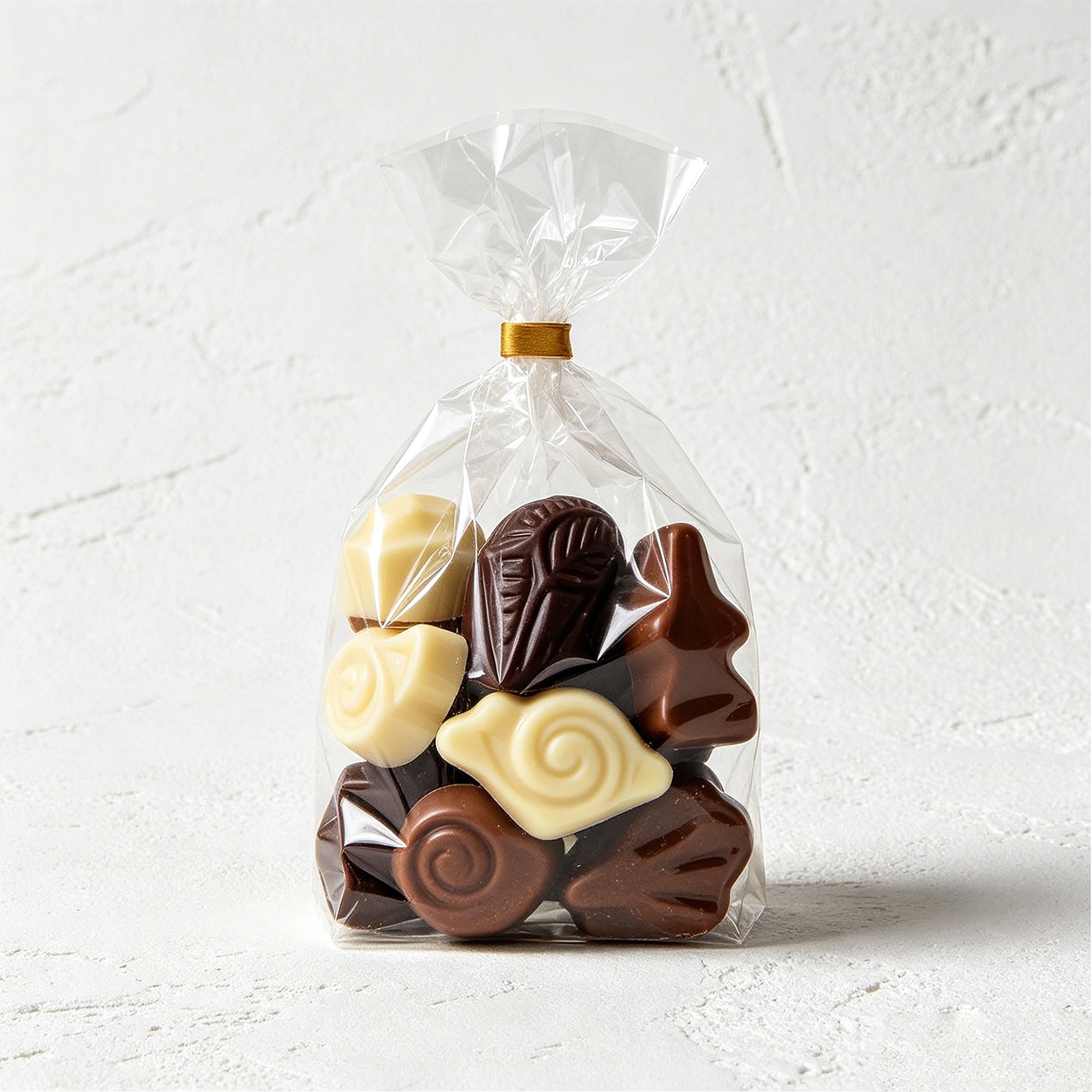 Frijoles de chocolate con leche en bolsa