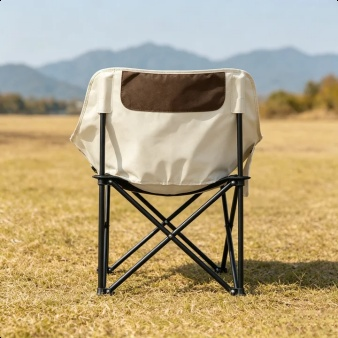 Folding moon chair for beach and picnic use