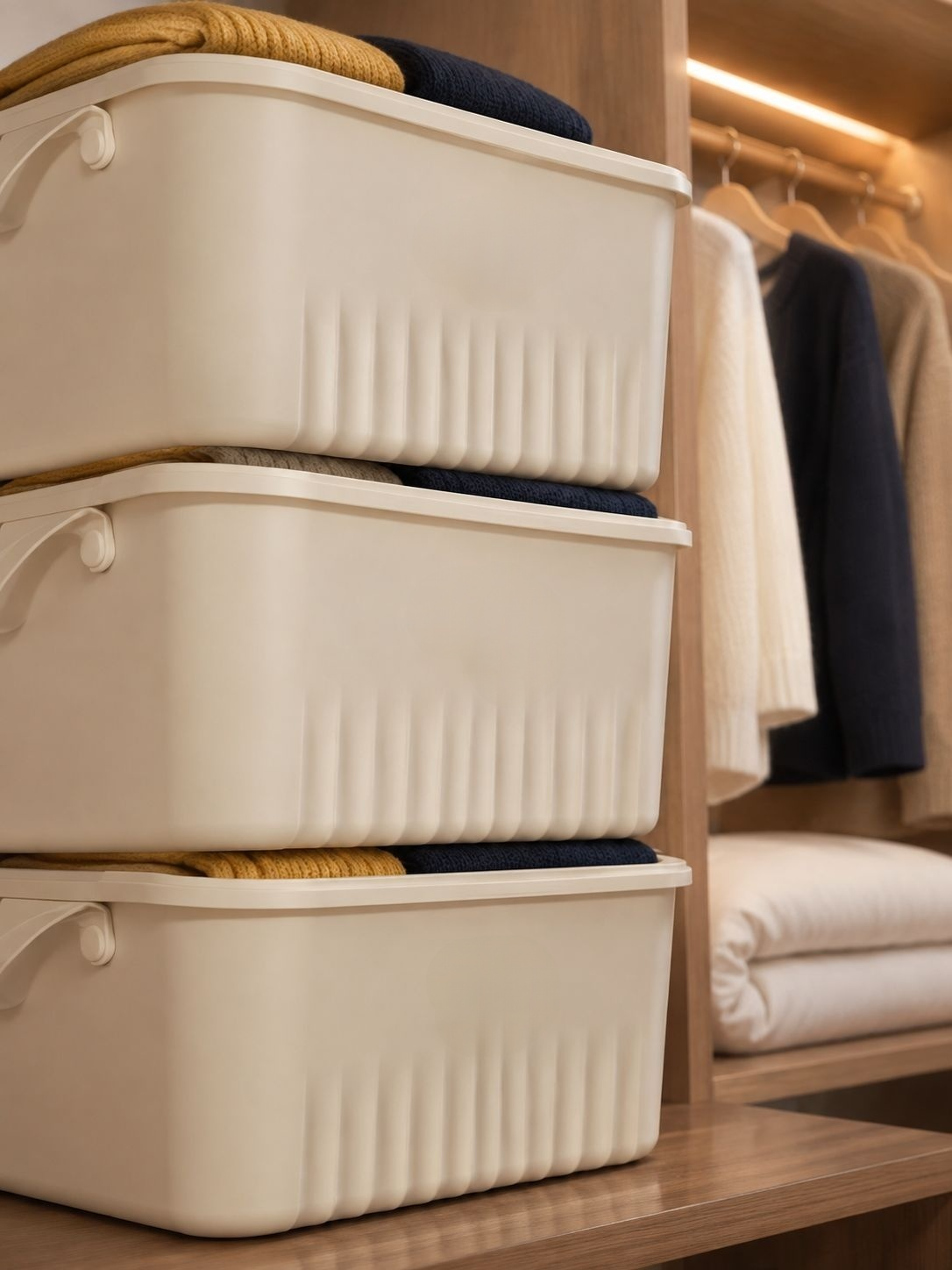 Caja organizadora portátil para juguetes y ropa