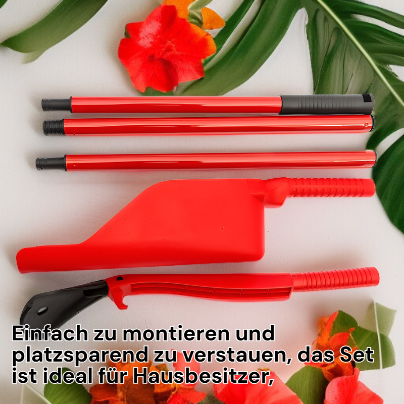 Ausziehbares Reinigungsset für Dachrinnen und Abflüsse, Kunststoff-Gartenwerkzeuge