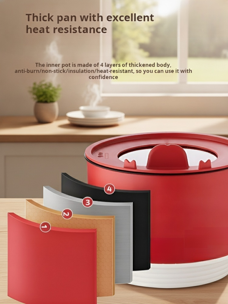 Foldable Electric Cooker with Stand, Multi-Functional
