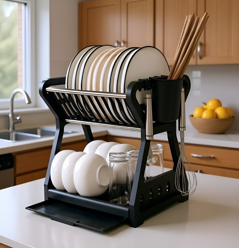 カトラリーラックの仕切り部分のディテール