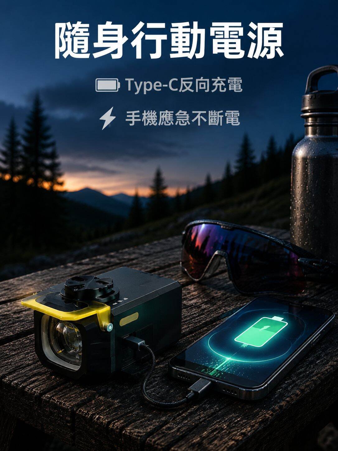 防水可作行動電源