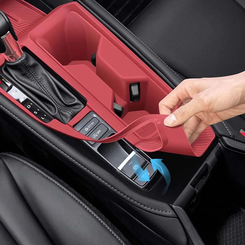 Estante central de vasos de agua en el interior de la Caja de almacenamiento de automóviles