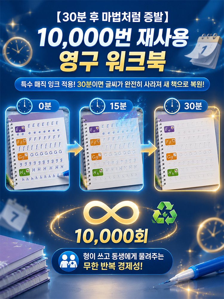 바른 자세 펜트레이닝 홈스쿨 한글쓰기 연습노트