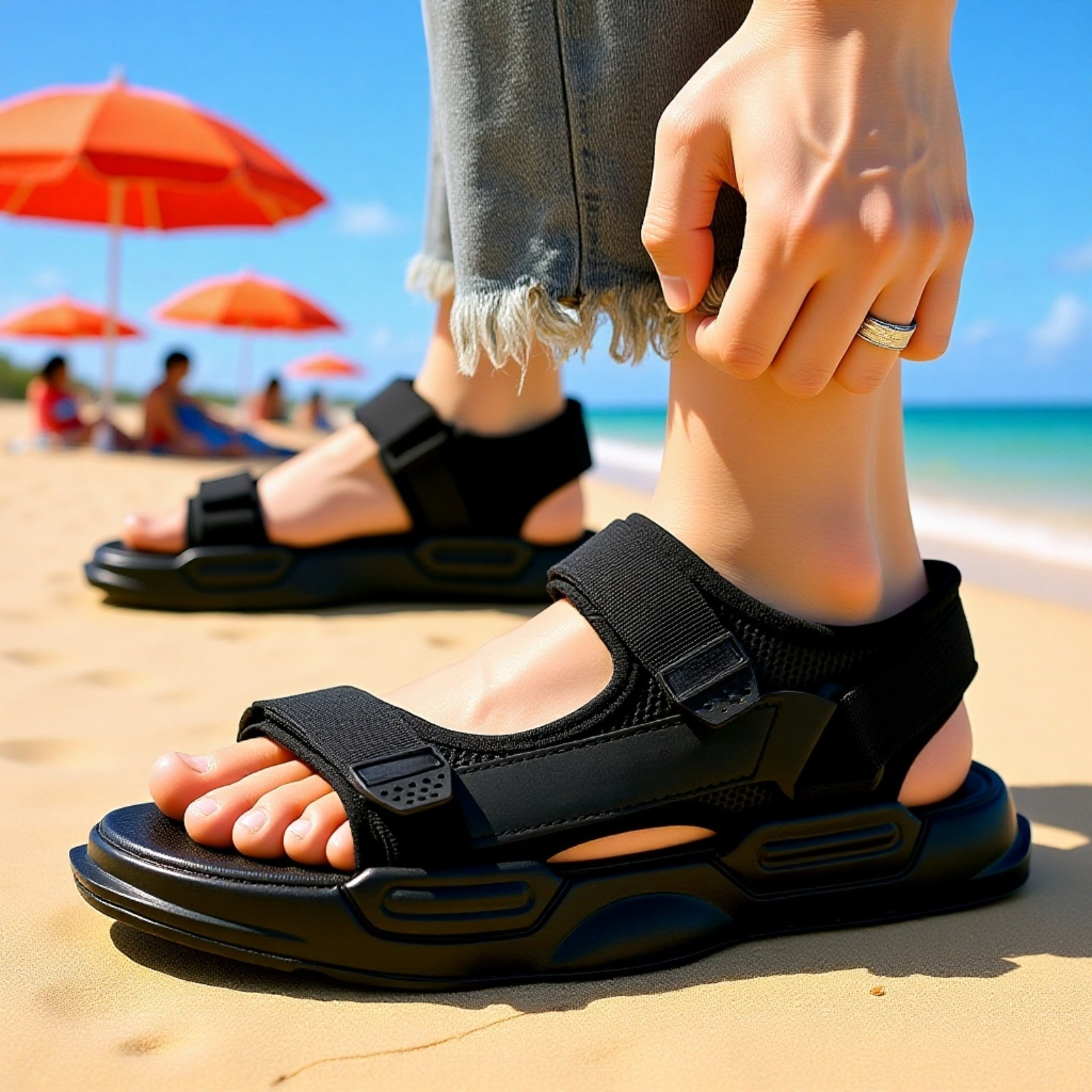 صندل رجالي كاجوال بنعل ناعم سميك