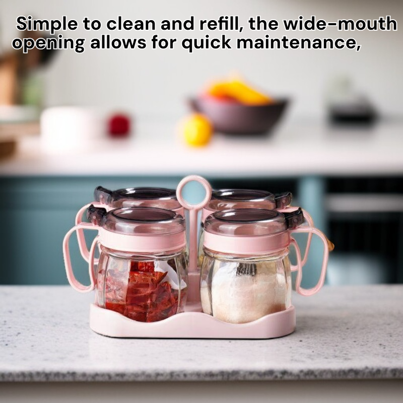 Premium Glass Salt Shaker Household Seasoning Container
