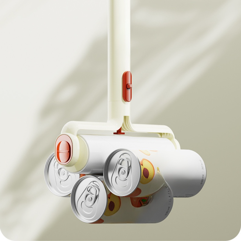 집게가 달린 손으로 뜯지 않는 먼지 제거 롤러