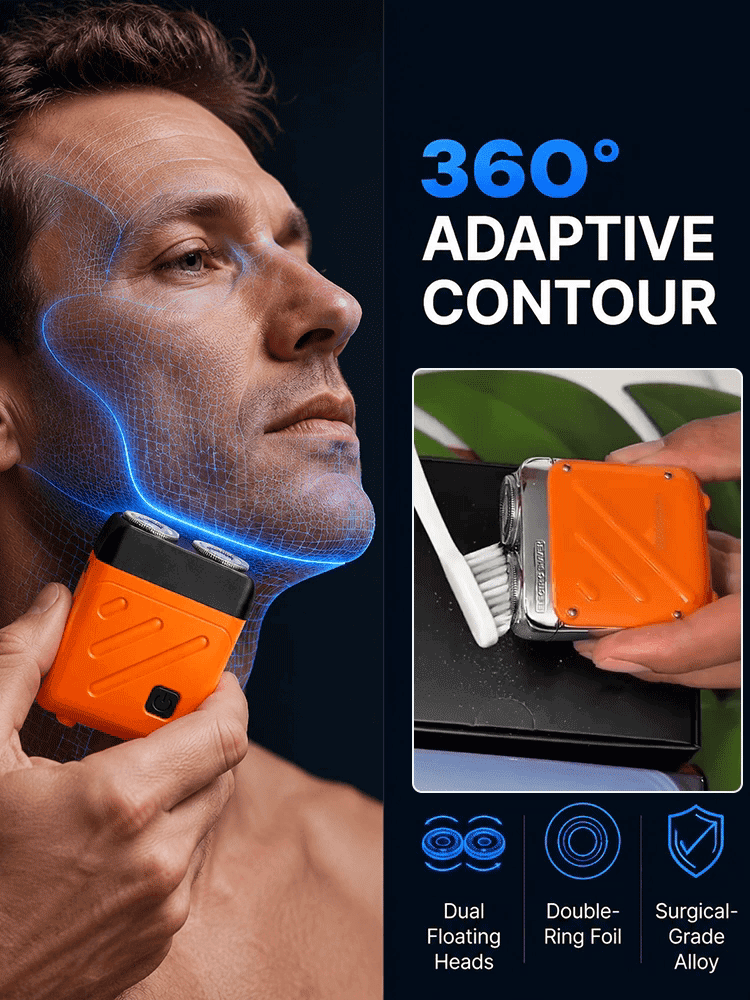 【50% Off Sale】Dual-Head Portable Electric Shaver