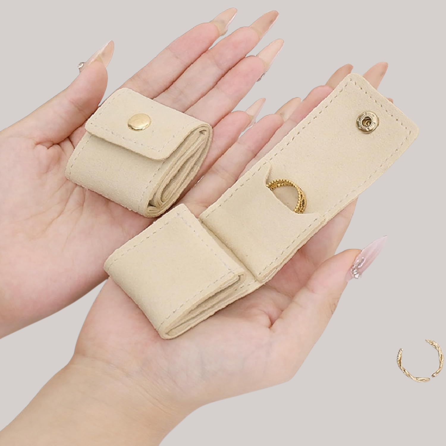 กระเป๋าเก็บเครื่องประดับและเครื่องประดับ ถุงเก็บของ การท่องเที่ยว แบ่งส่วน แบบพกพา